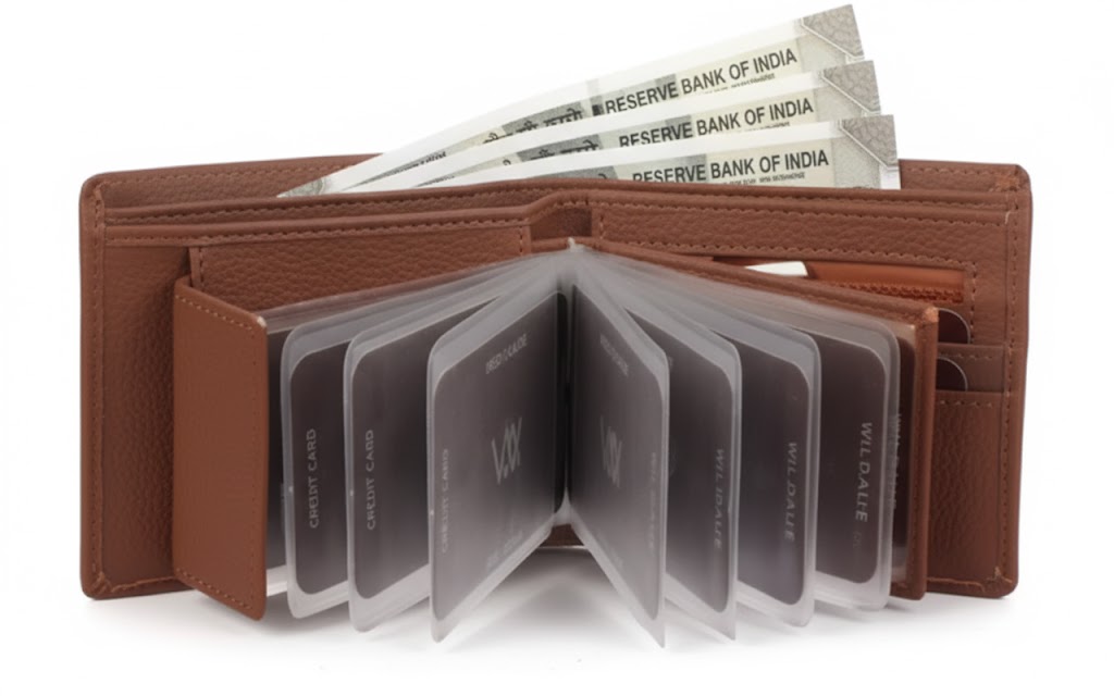 WILDAUK Men Casual, Travel, Formal Tan Artificial Leather Wallet - Regular Size (10 Card Slots)